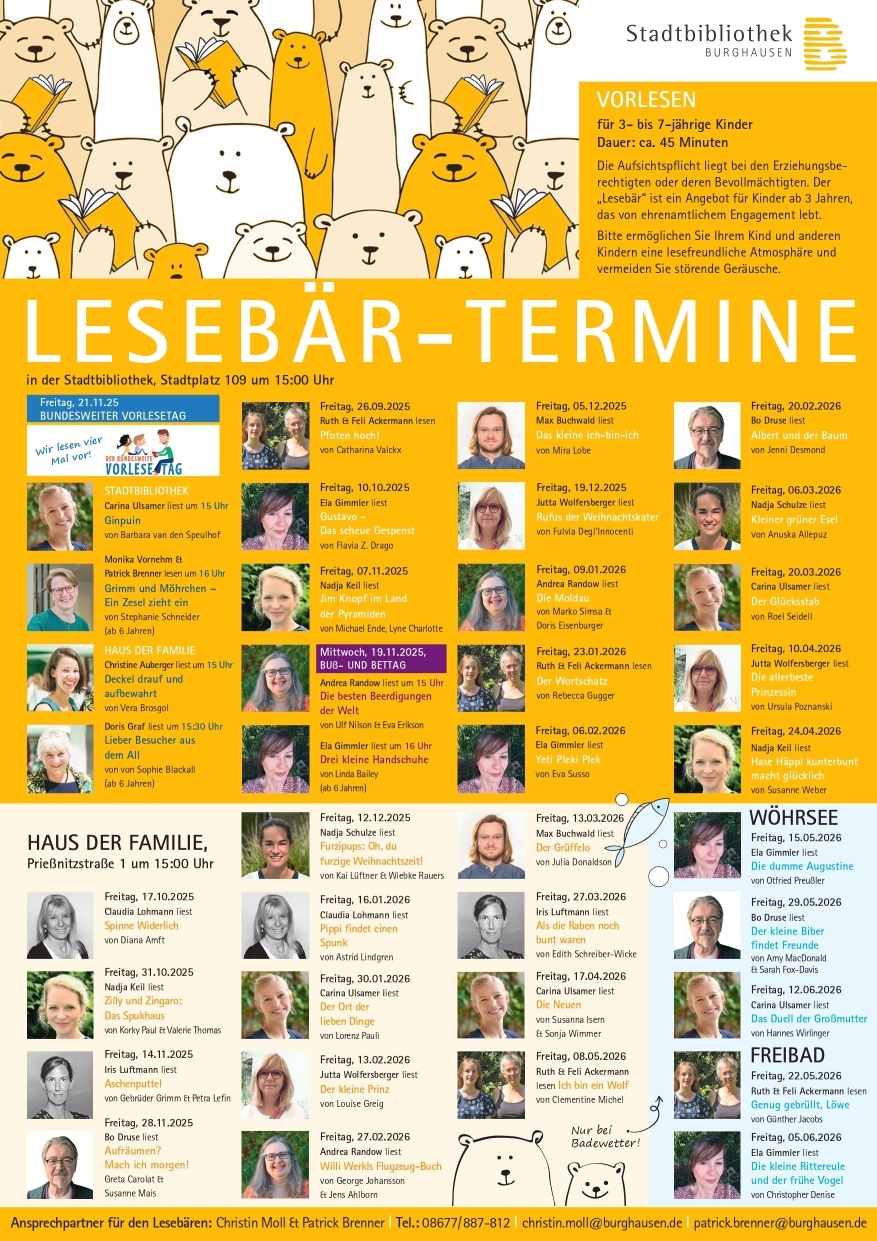 Lesebaer Plakat 2025